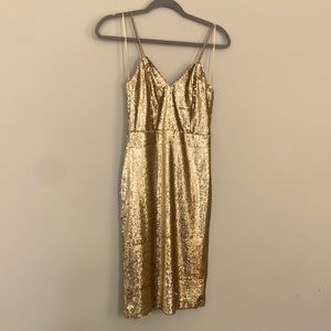 Lulu’s GOLD sequin Party Dress